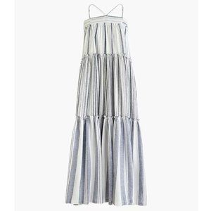 NWT J. Crew Striped Chambray cover-up dress. Size Medium